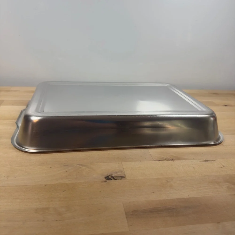 Vollrath Stainless Steel Roasting Pan 12 3/8 x 8 1/8 x 2 3/8 USA Made Silver